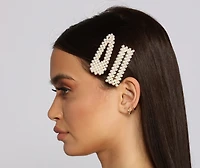 Preppy And Posh Pearl Hair Accessory Set