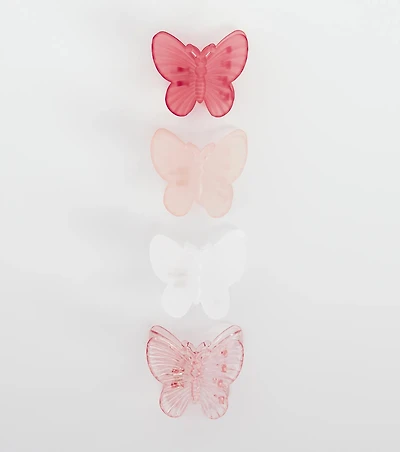 Flutter Around Butterfly Four Pack Hair Clips