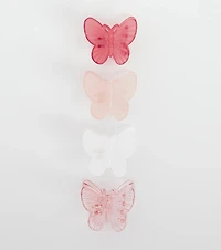 Flutter Around Butterfly Four Pack Hair Clips