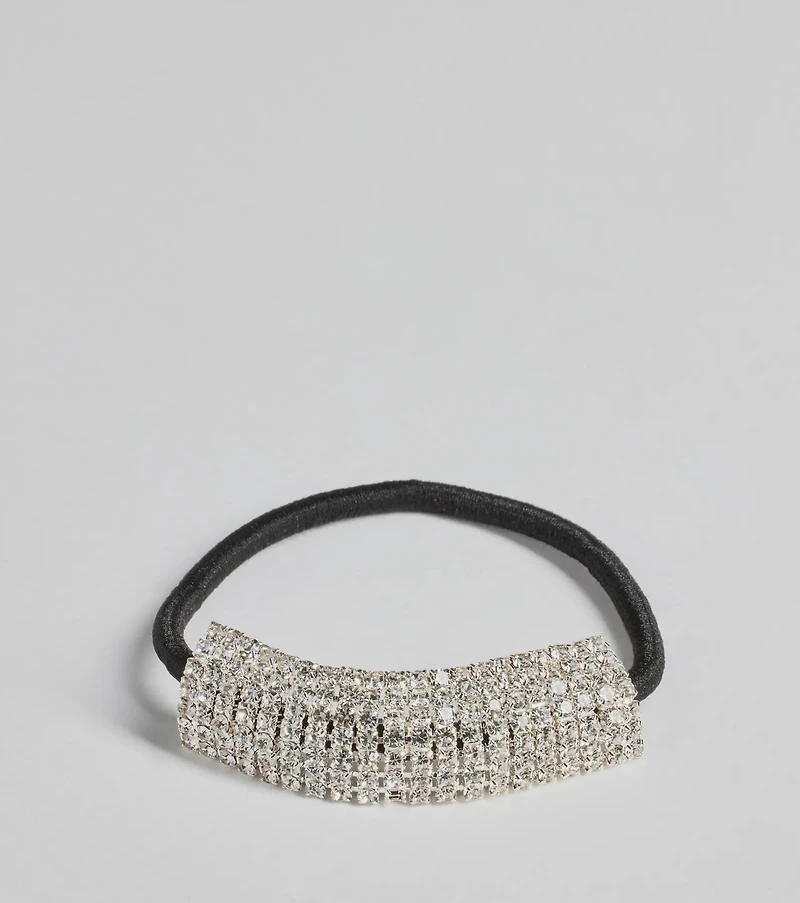 Sparkly Rhinestone Hair Tie