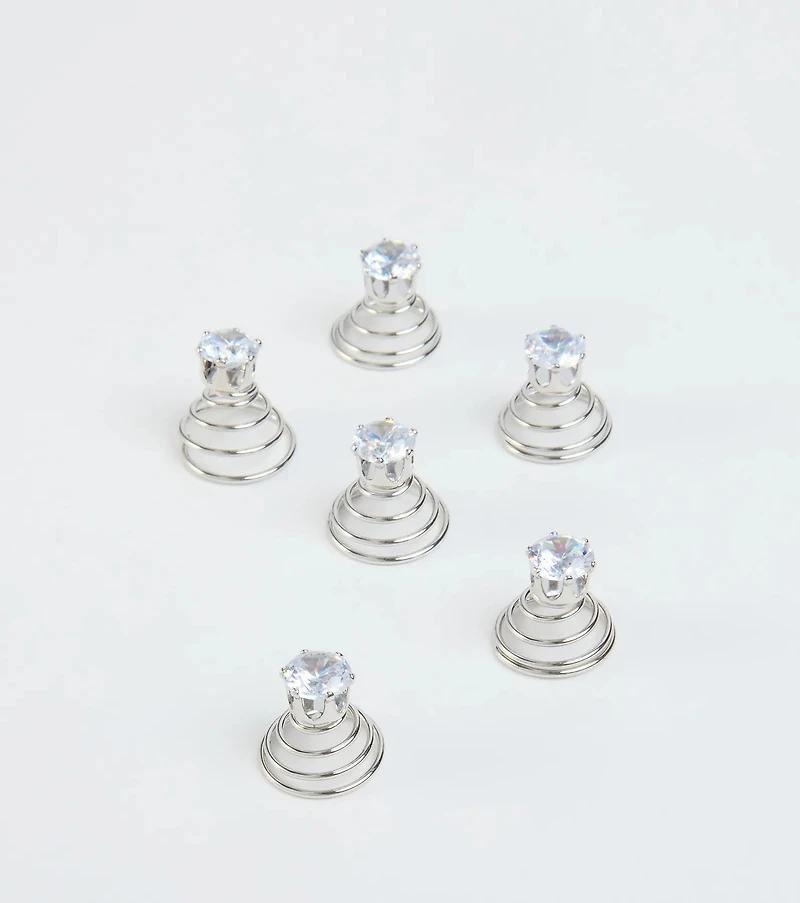 Tressed Up Rhinestone Swirl Hair Twists