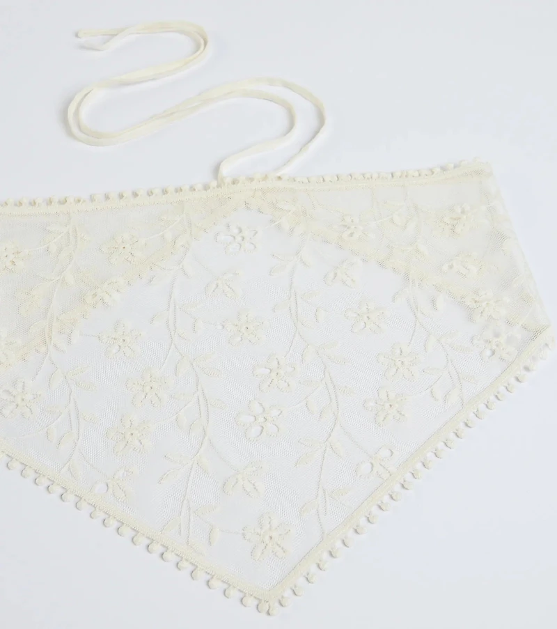 Boho Sheer Floral Bandana