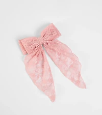 So Cutesy Long Lace Hair Bow