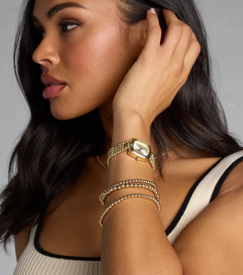 Fashionably Late Beaded Watch