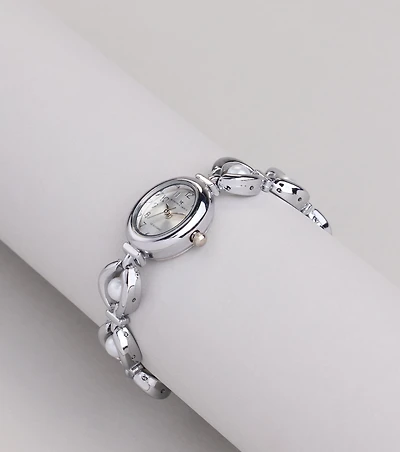 Ahead Of Time Faux Pearl Watch