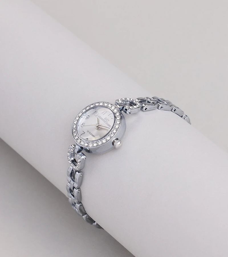 Time Will Tell Rhinestone Trim Watch