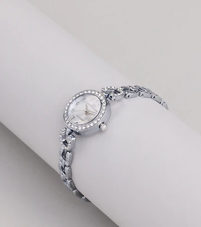 Time Will Tell Rhinestone Trim Watch