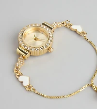 Sweet Timing Heart Charm Watch