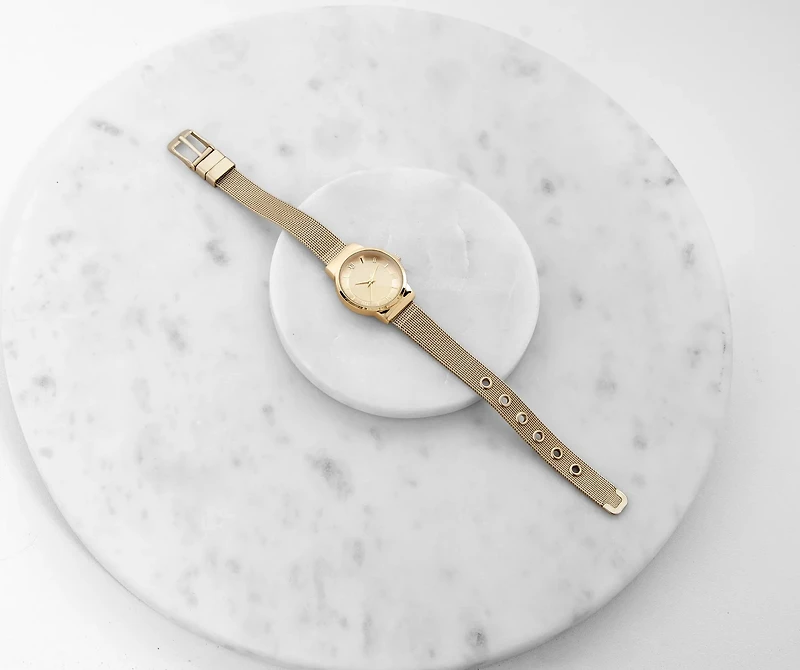 Always On Time Mesh Watch