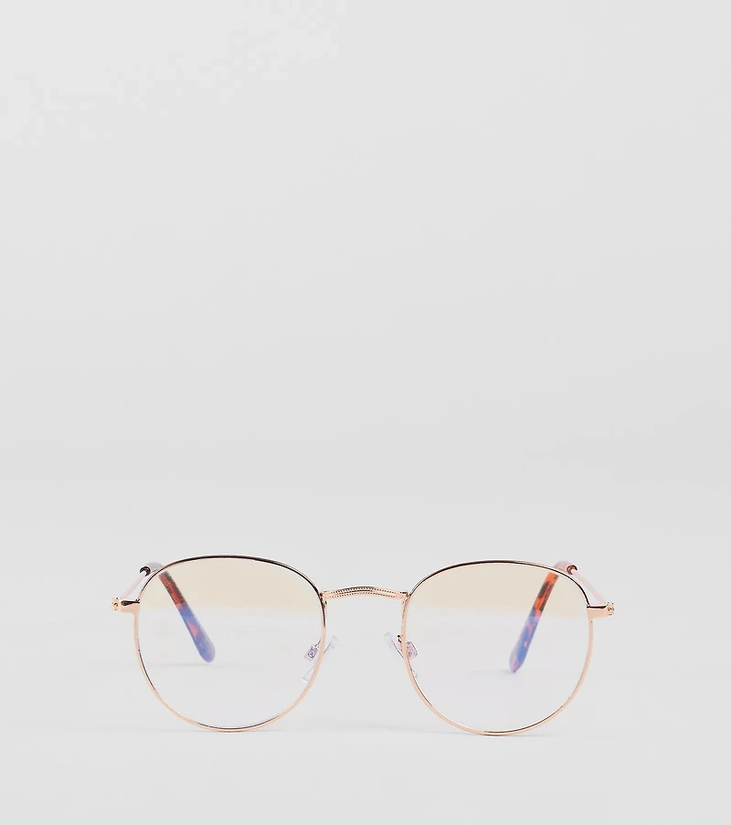 Busy Bee Blue Light Round Glasses