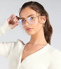 Busy Bee Blue Light Round Glasses