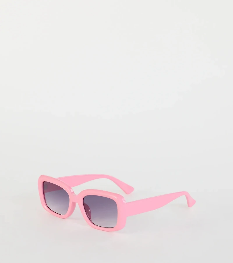 Picture This Retro Rectangle Sunglasses