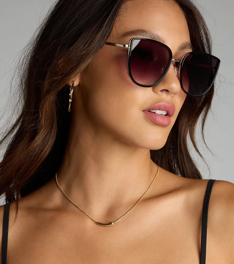 Eyes On Me Cat Eye Sunglasses