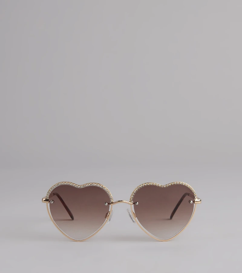 Heartbreaker Status Rhinestone Sunglasses