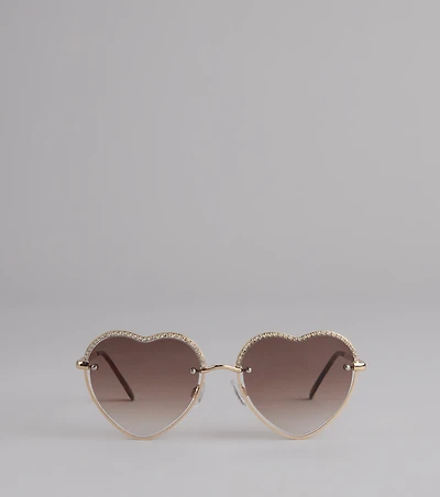 Heartbreaker Status Rhinestone Sunglasses