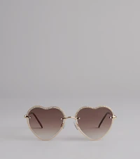Heartbreaker Status Rhinestone Sunglasses