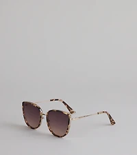 Big Mood Tortoiseshell Oversized Sunglasses