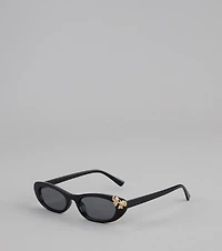 Sweet Bow Charm Cat Eye Sunglasses