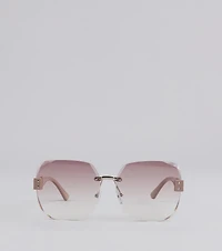 Out Of Office Gradient Oversized Sunglasses