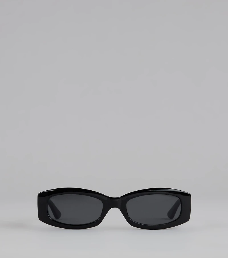 Lowkey Luxe Rectangle Frame Sunglasses