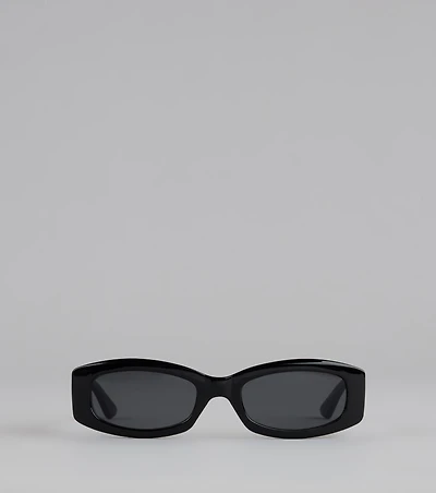 Lowkey Luxe Rectangle Frame Sunglasses
