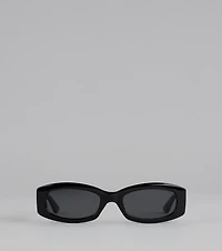 Lowkey Luxe Rectangle Frame Sunglasses