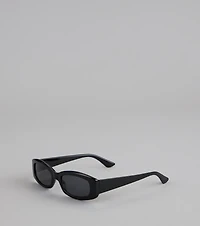 Lowkey Luxe Rectangle Frame Sunglasses
