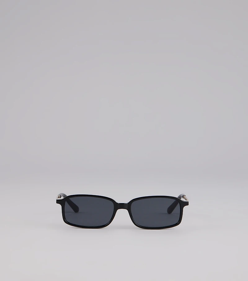 All Angles Metal Trim Square Sunglasses
