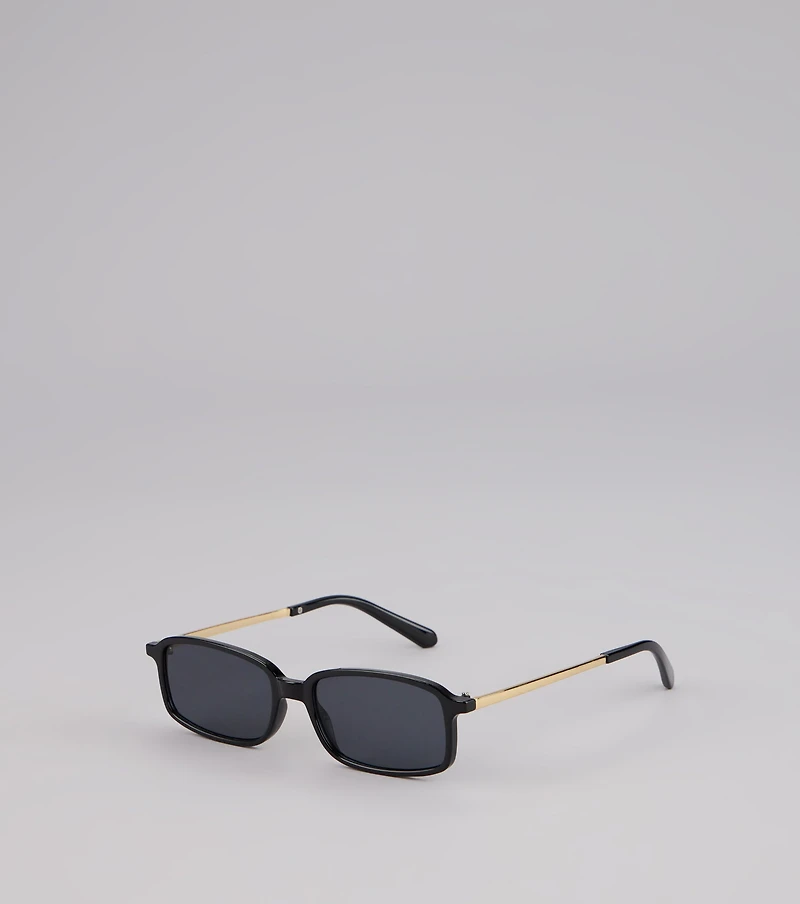 All Angles Metal Trim Square Sunglasses