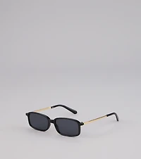 All Angles Metal Trim Square Sunglasses