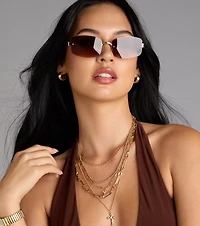 Shady Business Square Frame Sunglasses