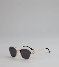 Fresh Pick Flower Detail Sunglasses