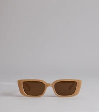 Everyday It Girl Rectangle Sunglasses