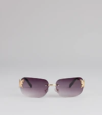 Pretty Intent Butterfly Side Sunglasses