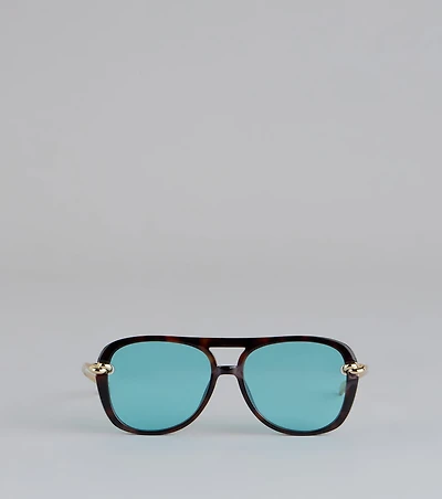 Laid Back Edge Aviator Sunglasses