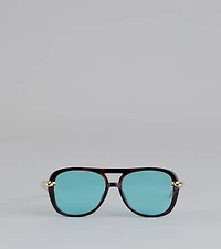 Laid Back Edge Aviator Sunglasses