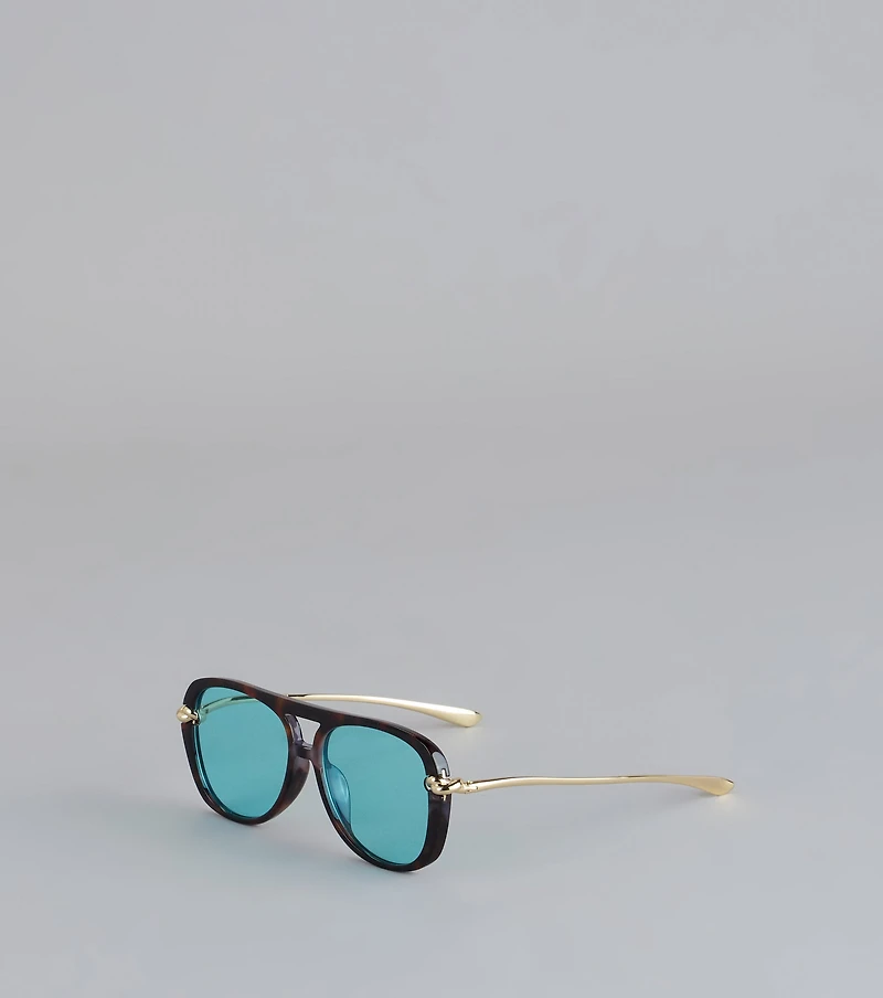 Laid Back Edge Aviator Sunglasses