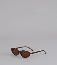 Effortlessly That Pair Oval Sunglasses