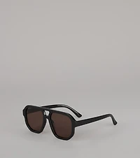 Sharp Turn Aviator Sunglasses
