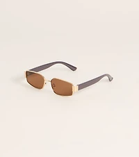 Caught A Glance Oval Sunglasses