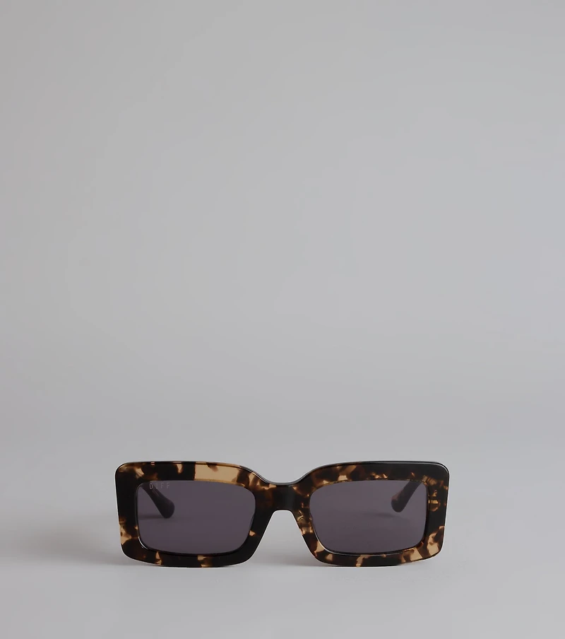 DIFF Espresso Run Square Sunglasses