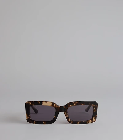 DIFF Espresso Run Square Sunglasses