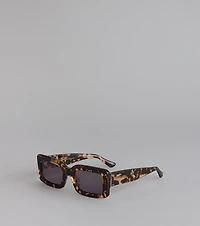 DIFF Espresso Run Square Sunglasses
