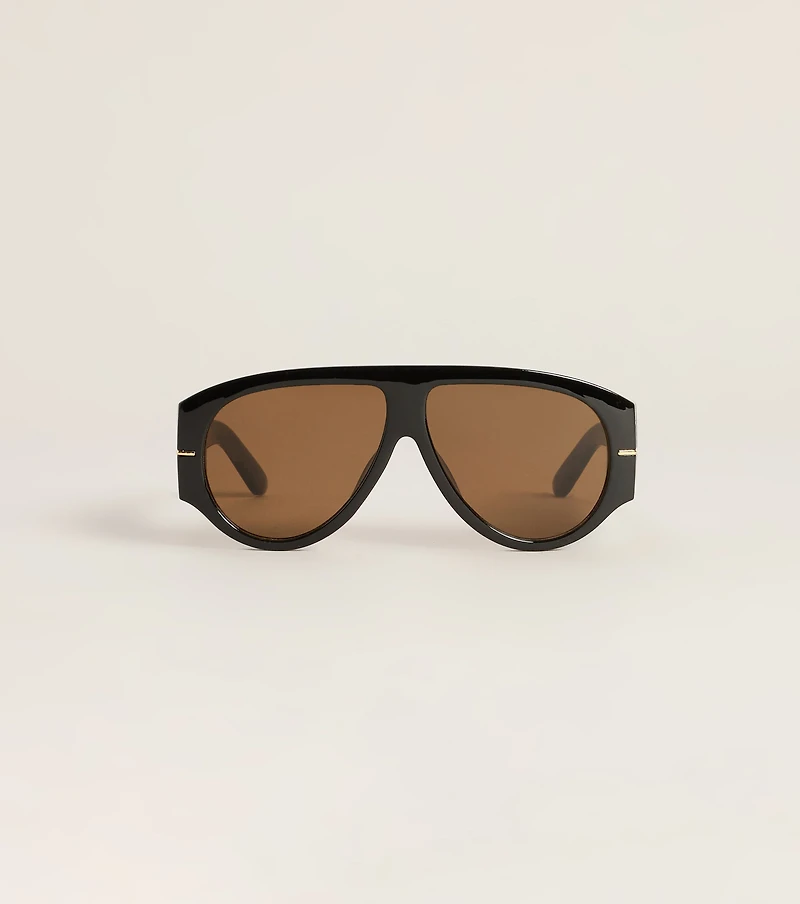 No Small Talk Oversized Sunglasses