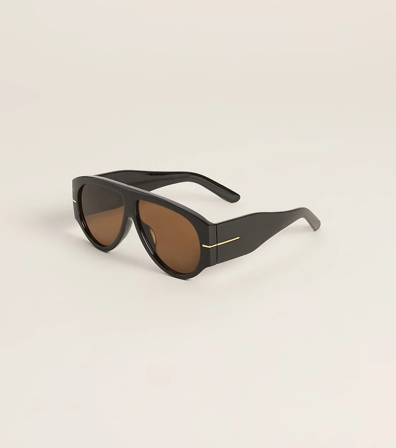 No Small Talk Oversized Sunglasses