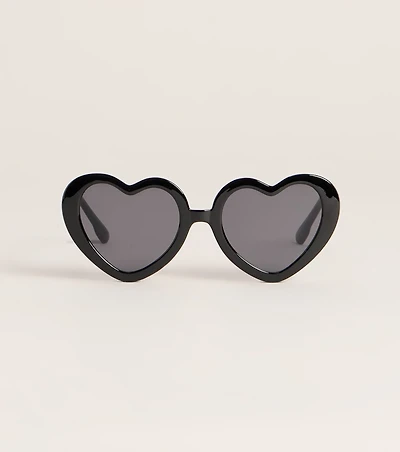 Heart Eyes Flat Top Sunglasses
