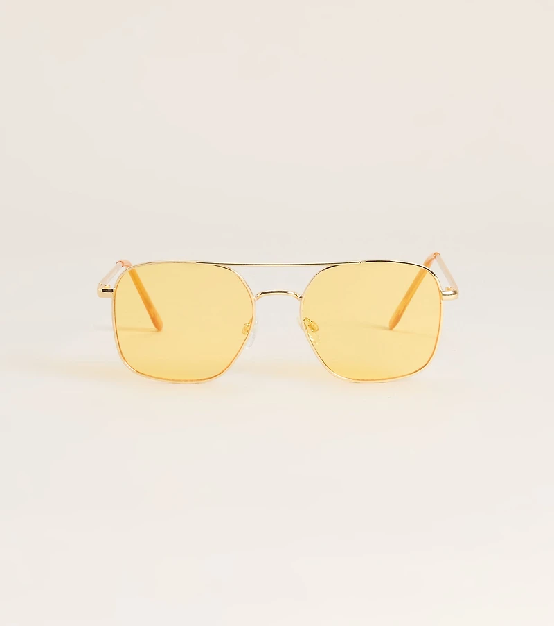 Sunny Side Up Aviator Sunglasses
