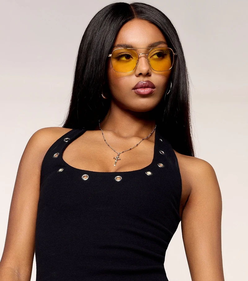 Sunny Side Up Aviator Sunglasses