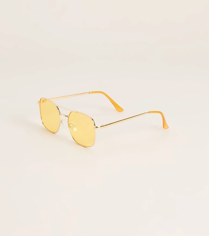 Sunny Side Up Aviator Sunglasses