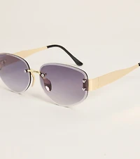 Rich Girl Routine Oval Sunglasses